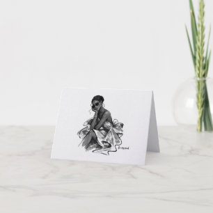 Minimalist Thinking of You Card   On My Mind Madam