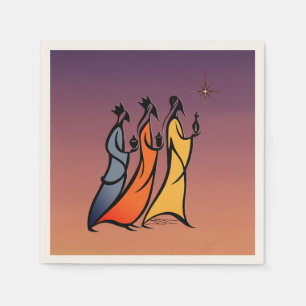 Minimalist Three Wise Men Napkin