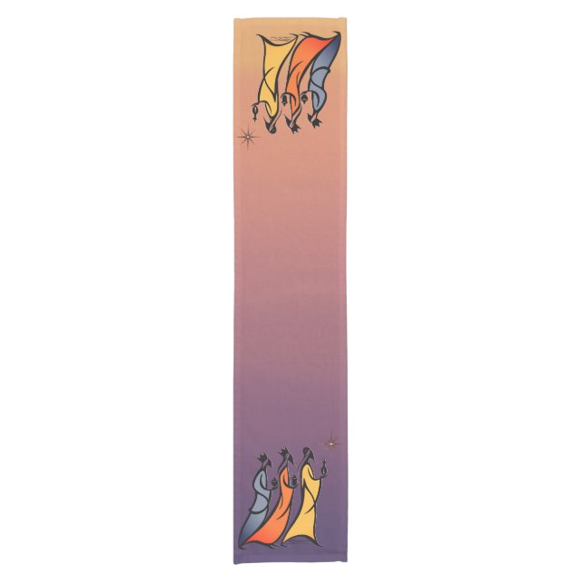 Minimalist Three Wise Men Short Table Runner (Front)