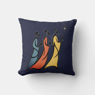 Minimalist Three Wise Men Throw Pillow