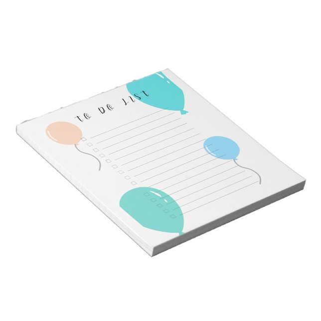 Minimalist To-Do List  Notepad (Angled)
