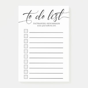 Minimalist To Do List Post-It Notes