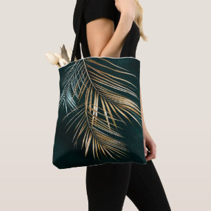 Minimalist Tote with Modern Nordic Leaf Canvas Pr Bag