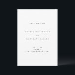 Minimalist Traditional Stylish Typography Wedding Save The Date<br><div class="desc">Minimalist Traditional Stylish Typography Wedding Save the Date</div>