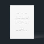 Minimalist Traditional Stylish Typography Wedding Save The Date<br><div class="desc">Minimalist Traditional Stylish Typography Wedding Save the Date</div>