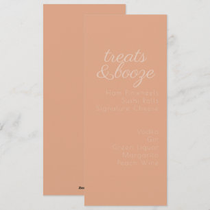 Minimalist Treats Drinks Earthy Tones  Holiday Card