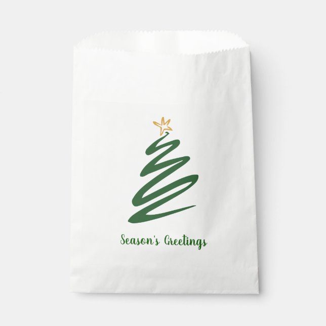 Minimalist Tree Favour Bag (Front)