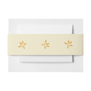 Minimalist Tree Invitation Belly Band