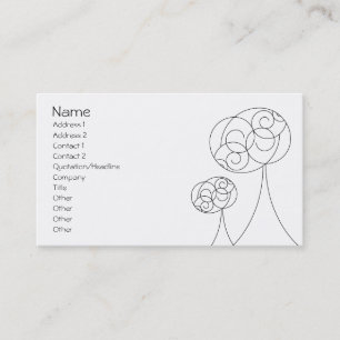 Minimalist Trees Business Card