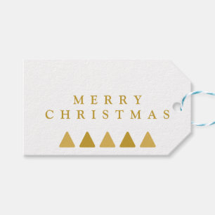 Minimalist Trees Merry Christmas Template Gift Tags