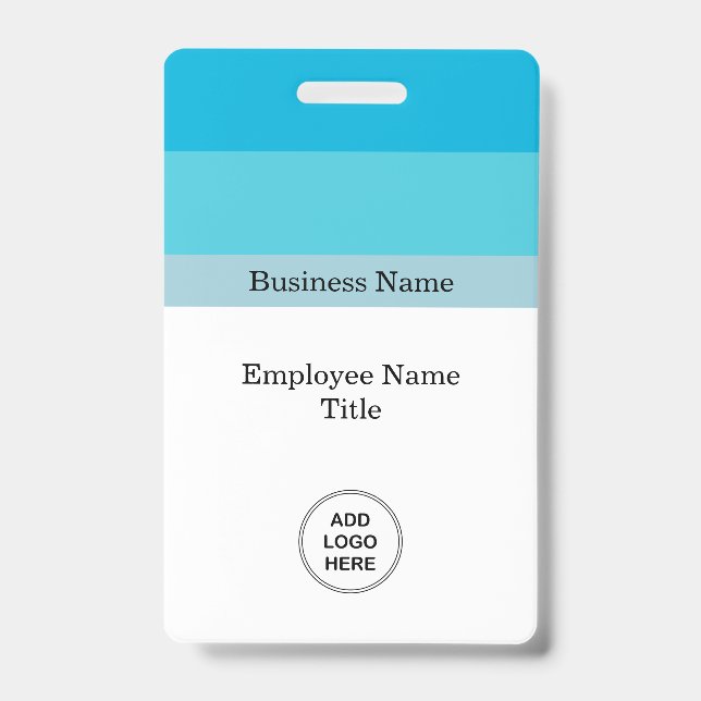 Minimalist Trendy Business Employee Name Badge (Front)