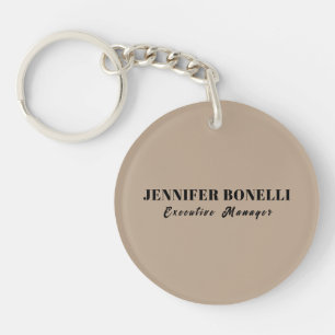 Minimalist trendy personalized customized name keychain