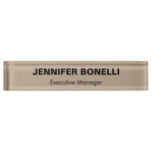 Minimalist trendy personalized customized name nameplate