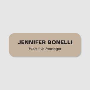 Minimalist trendy personalized customized name tag