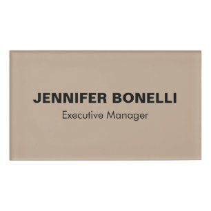 Minimalist trendy personalized customized name tag