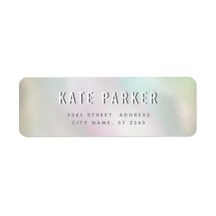 Minimalist trendy simple plain holographic
