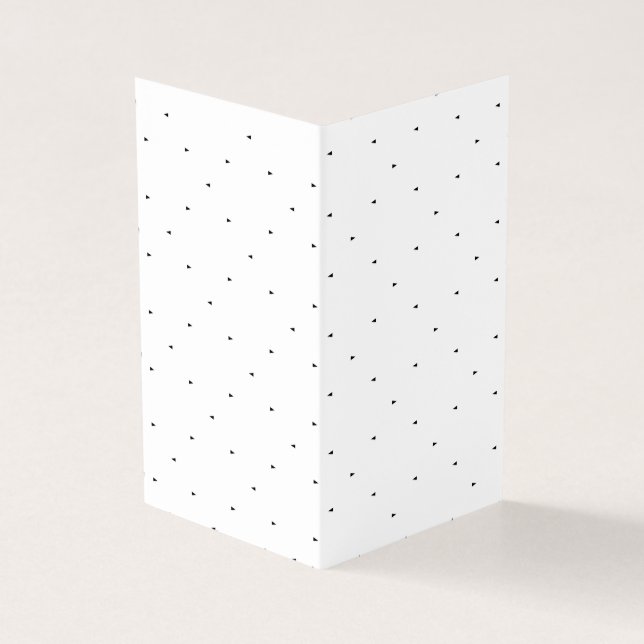 Minimalist Triangle Pattern File Folder Set Business Card (Outside)