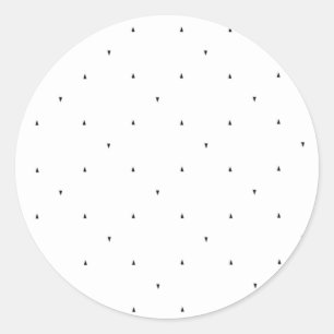 Minimalist Triangle Pattern File Folder Set Classic Round Sticker