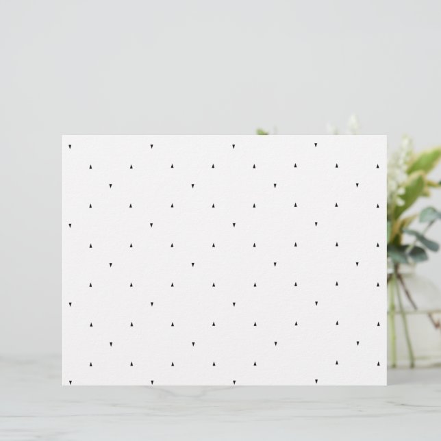 Minimalist Triangle Pattern File Folder Set Letterhead (Standing Front)