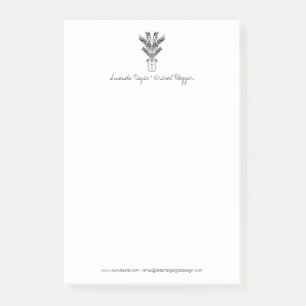 Minimalist Tropical Palm Tree Doodle Post-it Notes