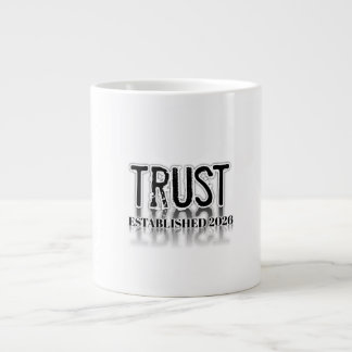 Minimalist "Trust" Typography Coffee Mug – Inspira