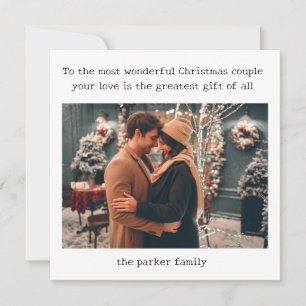 Minimalist Typewriter   Merry Christmas Photo Card