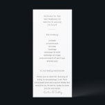 Minimalist Typewriter White Custom Wedding Program<br><div class="desc">Minimalist Retro Typewriter Black and White Custom Wedding Program</div>