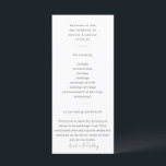 Minimalist Typewriter White Custom Wedding Program<br><div class="desc">Minimalist Retro Typewriter Black and White Custom Wedding Program</div>