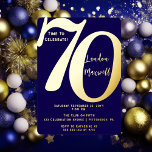 Minimalist Typography 70 70th Birthday Party<br><div class="desc">Simple,  minimalist and so sleek and elegant,  this "70" typography 70th Birthday Invitation is sure to please the most discerning of recipients.  For the party of the year,  there is no better way to say "Let's Celebrate!"</div>
