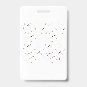 Minimalist Typography and Abstract Patterns Profes Badge