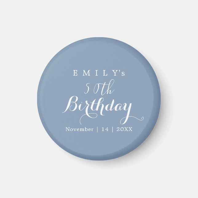Minimalist Typography Birthday Party Design  Magnet (Front)