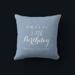 Minimalist Typography Birthday Party Design  Throw Pillow<br><div class="desc">Celebrate in style with our customizable birthday party design, featuring a sleek minimalist typographical layout. Tailor the design with any name and year, making it perfect for personalizing your special occasion. This elegant approach works beautifully for both men and women, ensuring everyone feels celebrated. The clean lines and understated elegance...</div>
