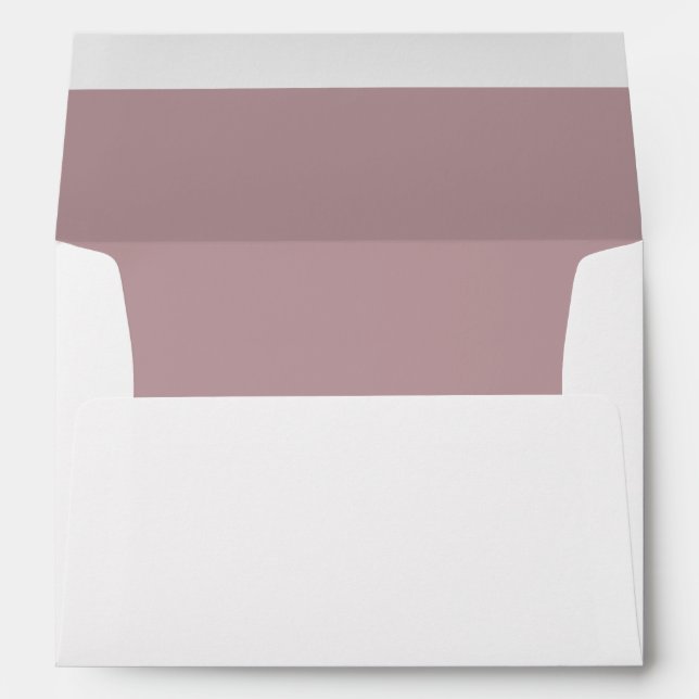 Minimalist Typography Casual Script Pastel Rose Envelope (Back (Bottom))
