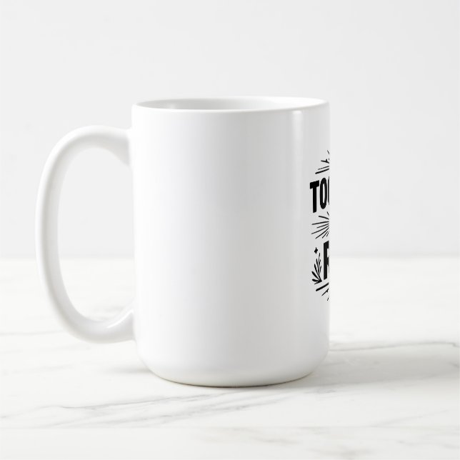 Minimalist Typography Design – "TOGETHER WE RISE"  Coffee Mug (Left)