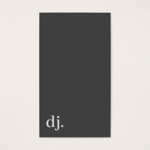Minimalist Typography DJ
