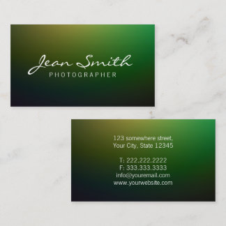 Minimalist Typography Elegant Professional Business Card