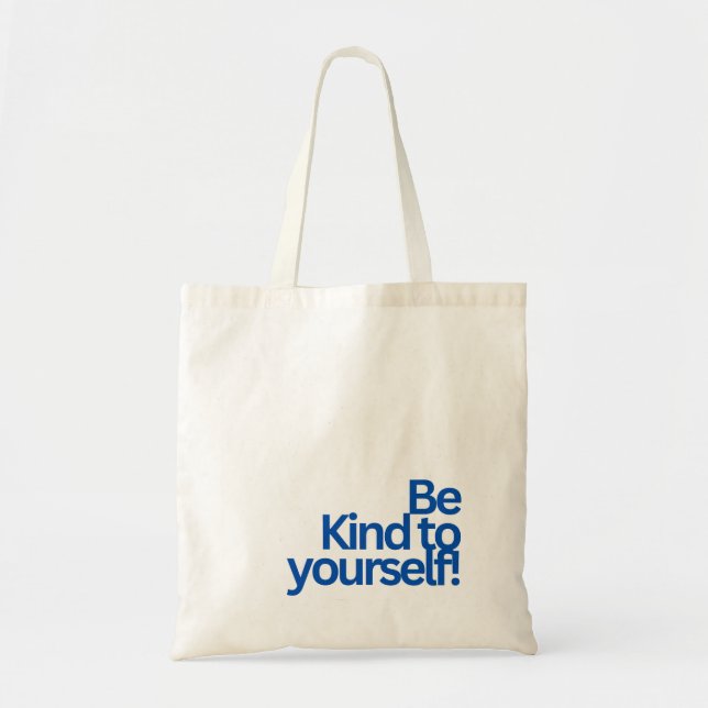 MINIMALIST TYPOGRAPHY QUOTE TOTE BAG (Devant)