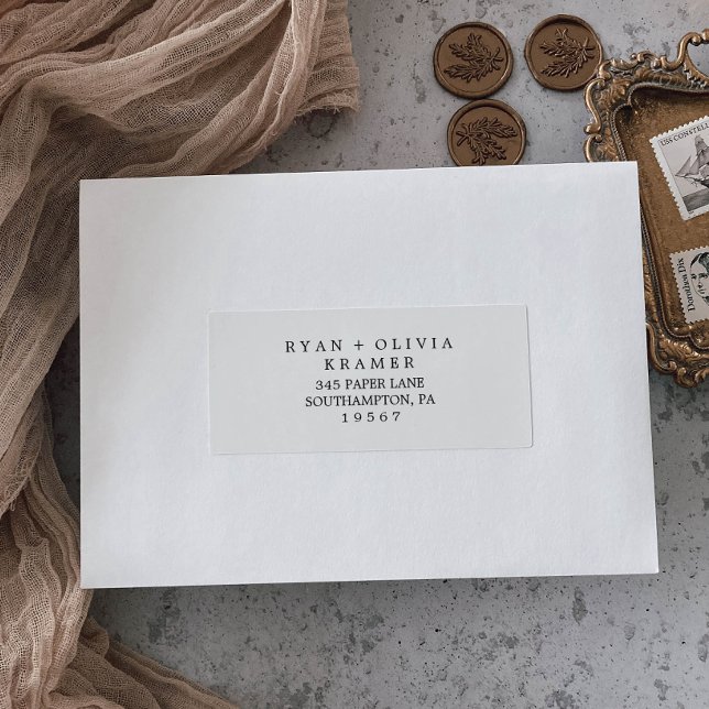 Minimalist Typography Wedding Guest Address Labels (Creator Uploaded)
