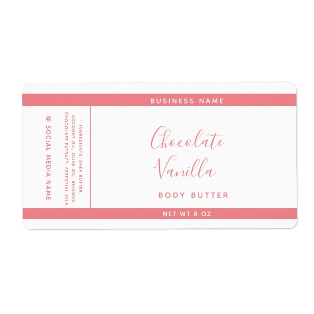 Minimalist typography white product wrap around la (Front)