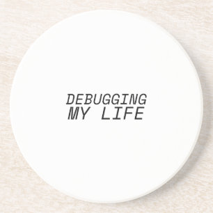 Minimalist Typolography  Coaster