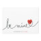 Minimalist Valentine Be Mine Modern Custom Card
