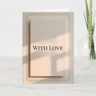 Minimalist Valentine Greeting Card