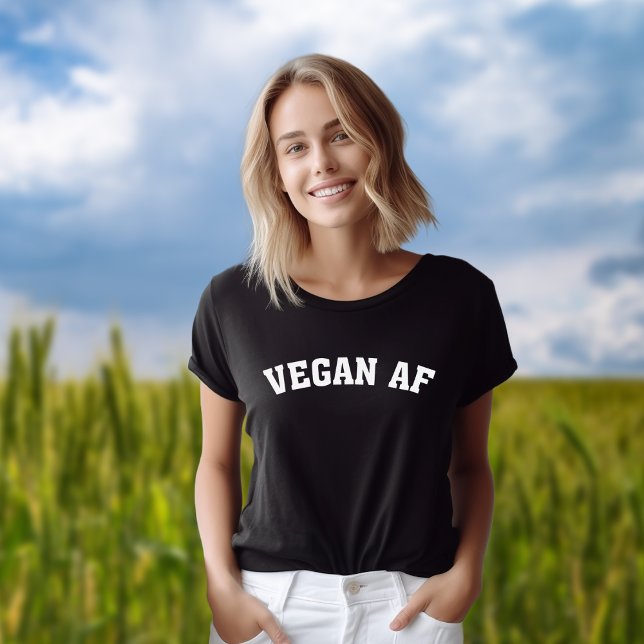 Minimalist Vegan AF T-Shirt (Creator Uploaded)