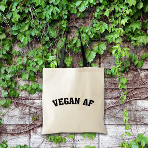 Minimalist Vegan AF Tote Bag
