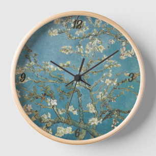 Minimalist Vincent van Gogh's Almond blossom Clock