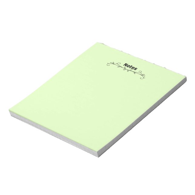 Minimalist Vine Esthetic Notepad (Rotated)