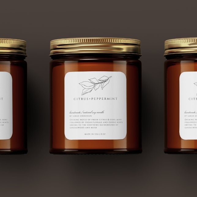 Minimalist Vintage Candle Label (Creator Uploaded)