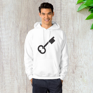Minimalist Vintage Key Silhouette  Hoodie