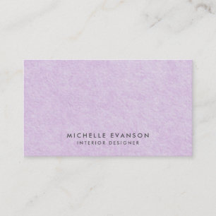 Minimalist Violet Purple Elegant Professional Business Card