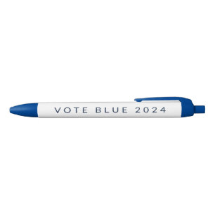 Minimalist Vote Blue Kamala Harris 2024 Ink Pen